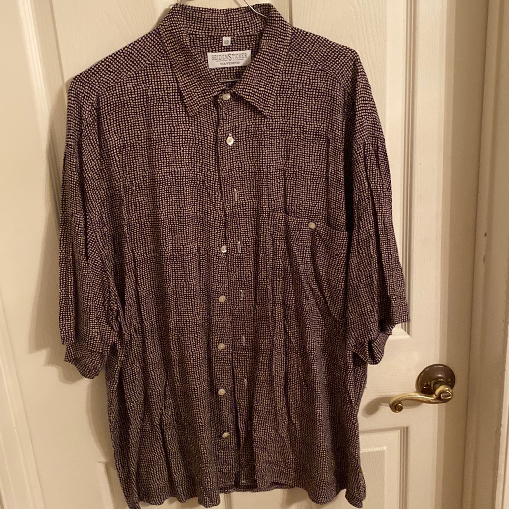 Button Down With Tiny Boxes Xl